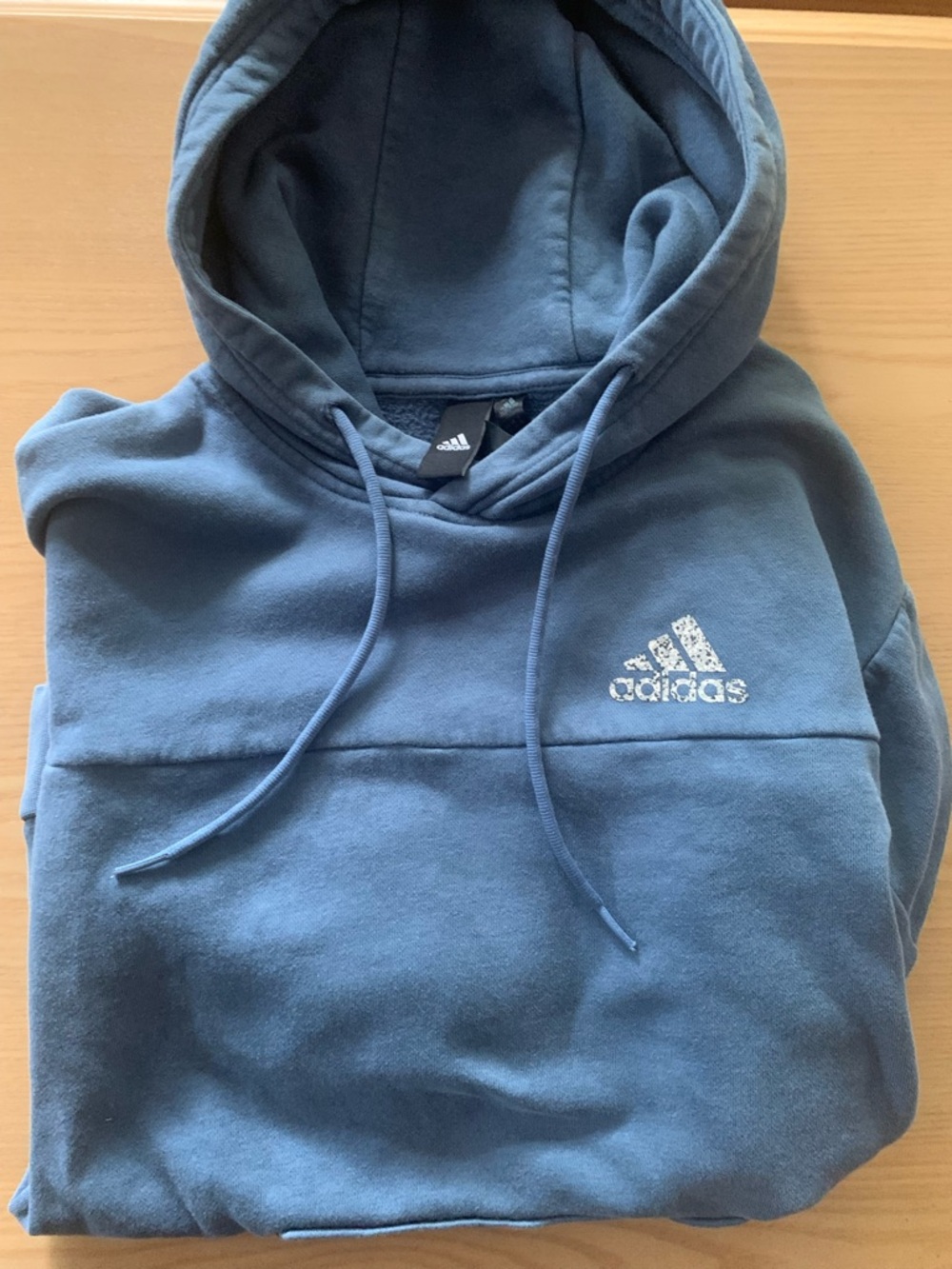 Adidas Women’s   Blue Hooded Sweatshirt  XS